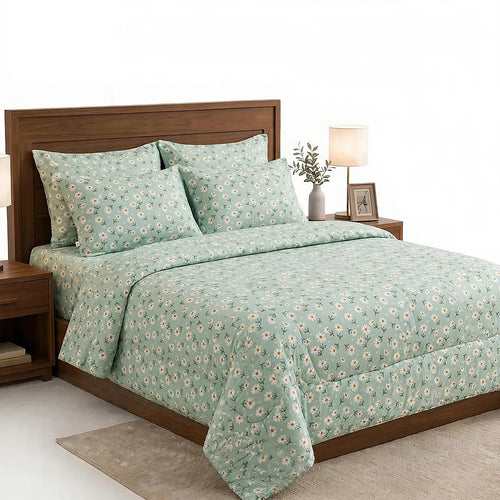 mint green Sun Flowers Set