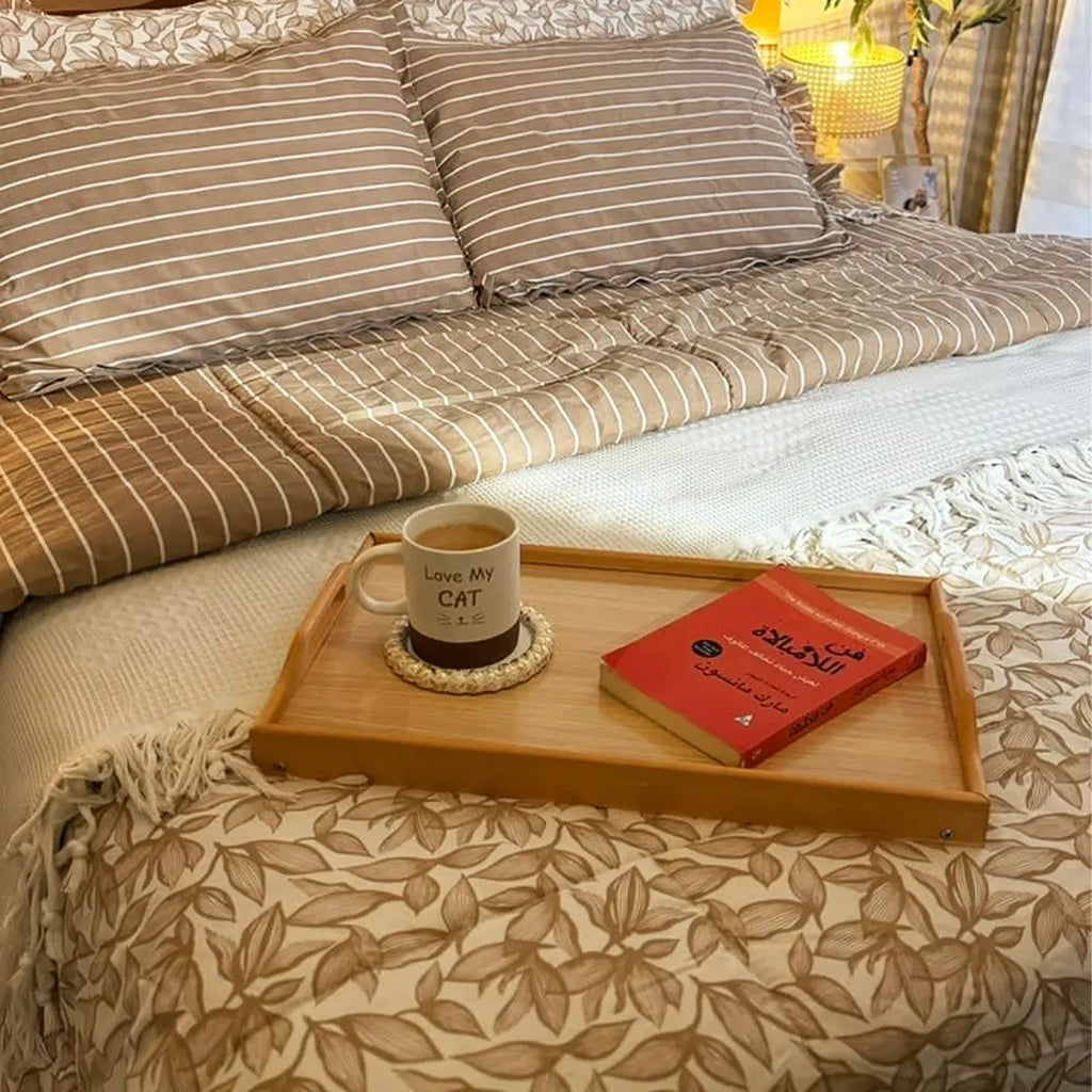 BLISS SET by Velvora – طقم مفروشات كامل لون بيج