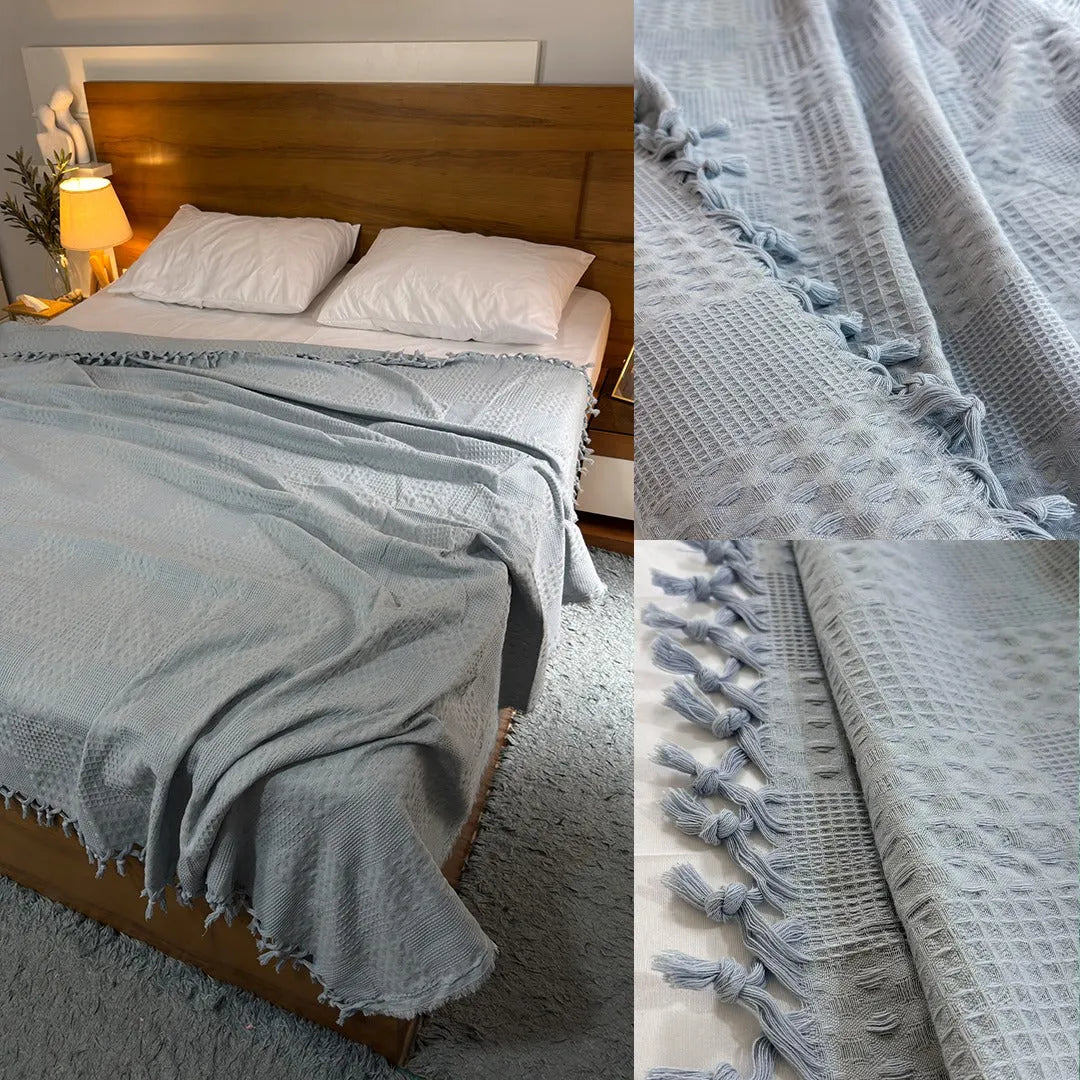 Piqué cotton blanket, size 240*240