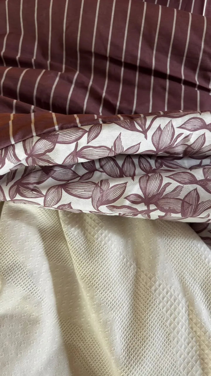 BLISS SET by Velvora – طقم مفروشات كامل لون موف